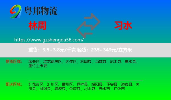 林周县到习水县物流专线