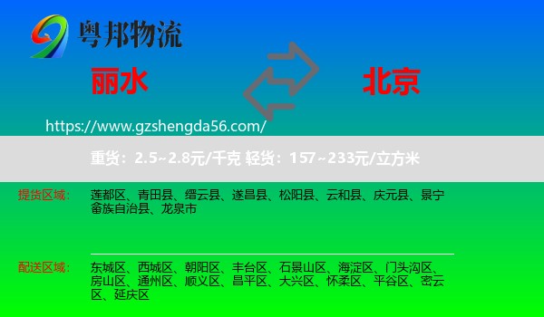 丽水到北京专线