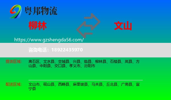 柳林县到文山物流