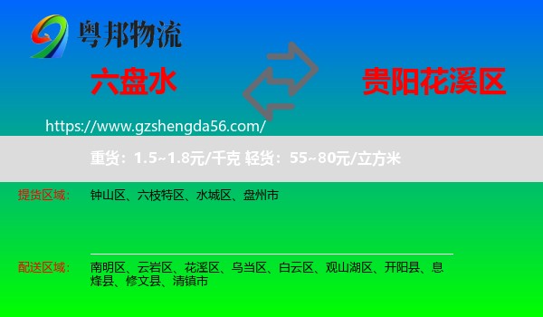六盘水到花溪区物流专线