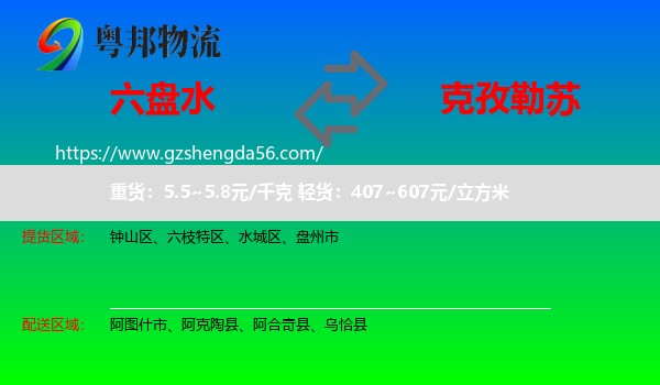 六盘水到克孜勒苏物流专线