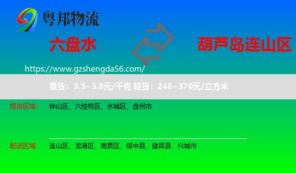 六盘水到连山区物流专线