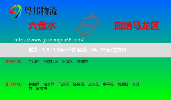 六盘水到马龙区物流专线