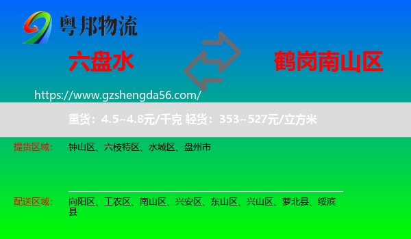 六盘水到南山区物流专线