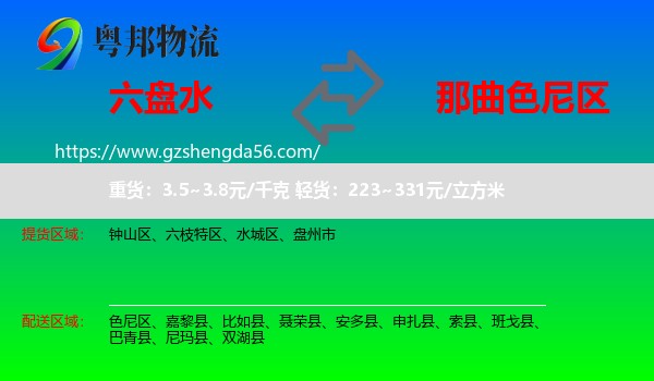 六盘水到色尼区物流专线