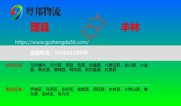 理县到丰林县物流专线