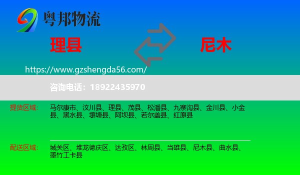 理县到尼木县物流专线