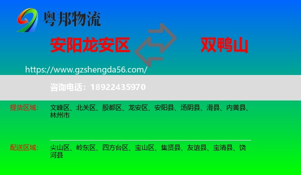 龙安区到双鸭山物流