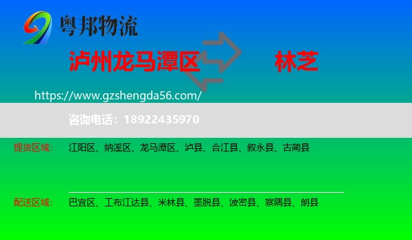 龙马潭区到林芝物流专线
