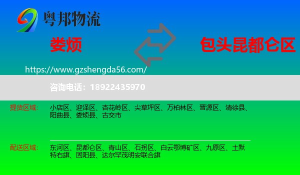 娄烦县到昆都仑区物流专线