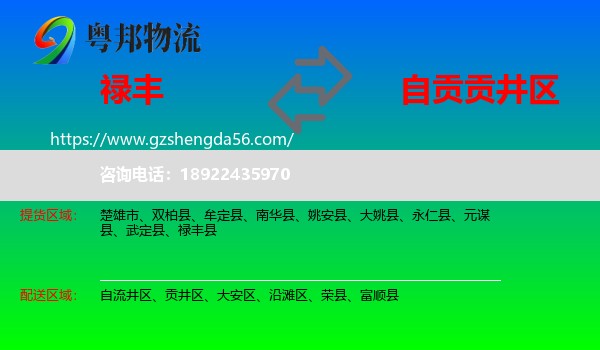 禄丰县到贡井区物流专线