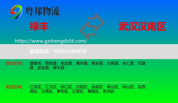 禄丰县到汉南区物流专线