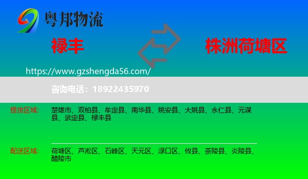 禄丰县到荷塘区物流专线