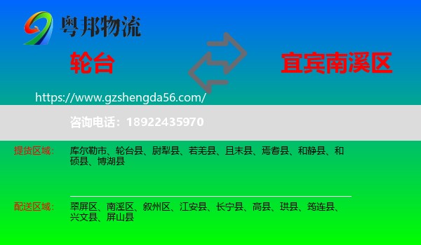 轮台县到南溪区物流专线