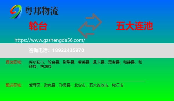 轮台县到五大连池市物流专线