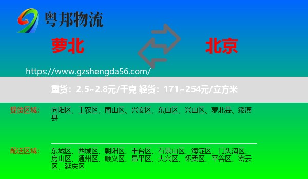 萝北县到北京专线