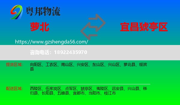 萝北县到猇亭区物流专线