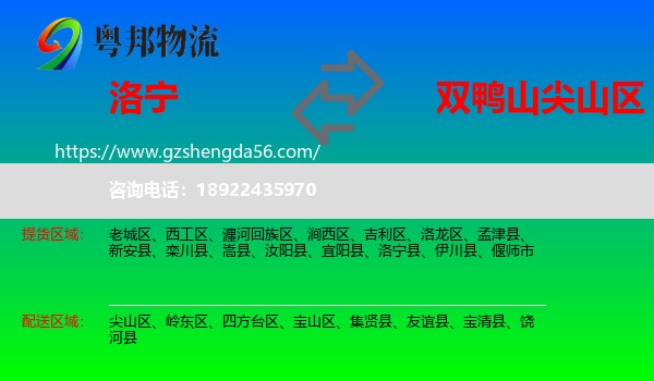 洛宁县到尖山区物流专线