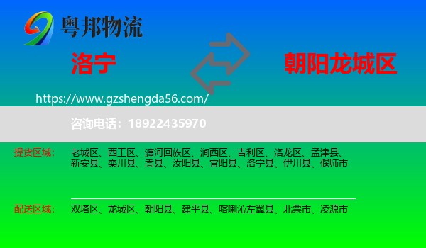 洛宁县到龙城区物流专线