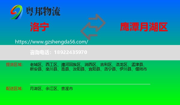 洛宁县到月湖区物流专线