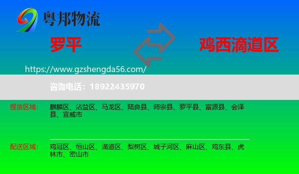罗平县到滴道区物流专线