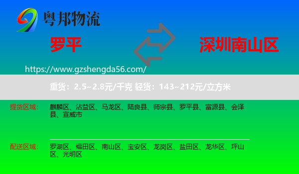 罗平县到南山区物流专线