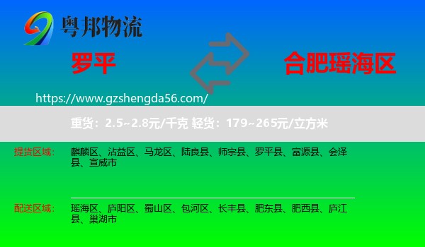 罗平县到瑶海区物流专线