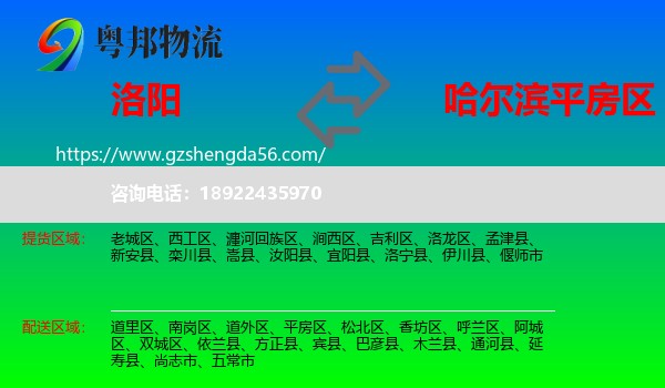 洛阳到平房区物流专线
