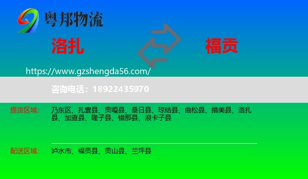 洛扎县到福贡县物流专线