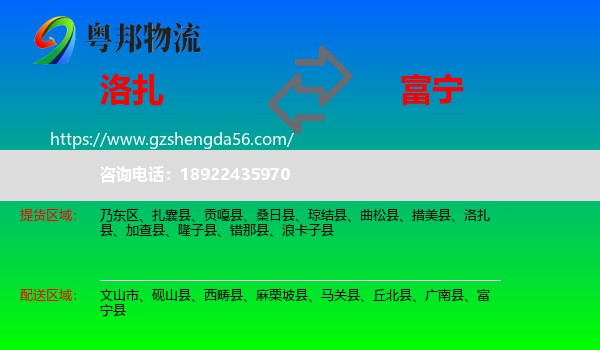 洛扎县到富宁县物流专线