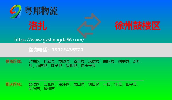 洛扎县到鼓楼区物流专线
