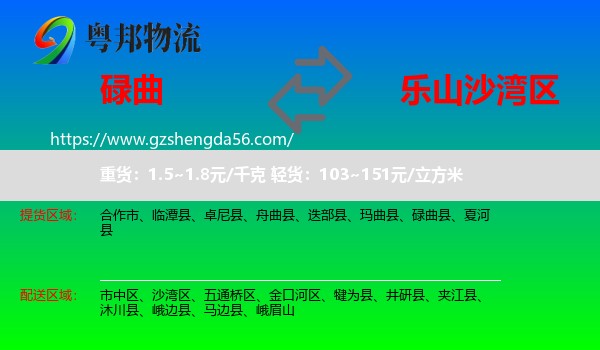 碌曲县到沙湾区物流专线
