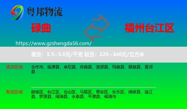 碌曲县到台江区物流专线