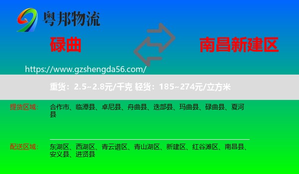 碌曲县到新建区物流专线
