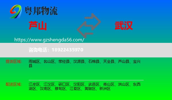 芦山县到武汉专线