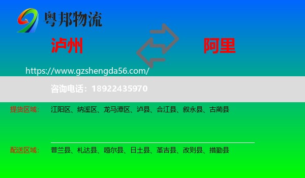 泸州到阿里物流