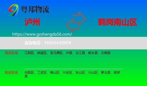 泸州到南山区物流专线
