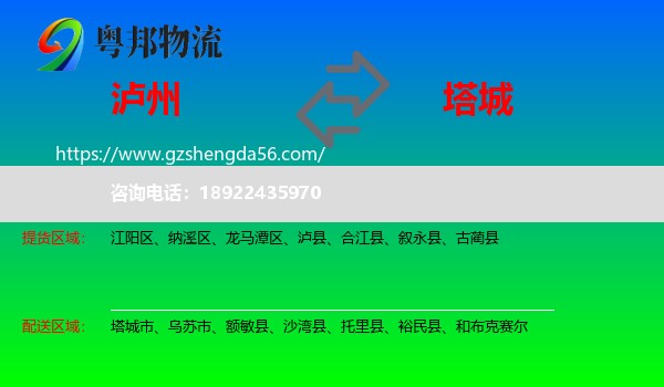 泸州到塔城物流