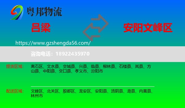 吕梁到文峰区物流专线