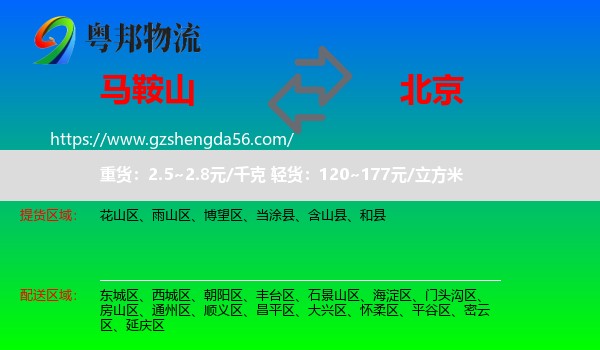 马鞍山到北京专线
