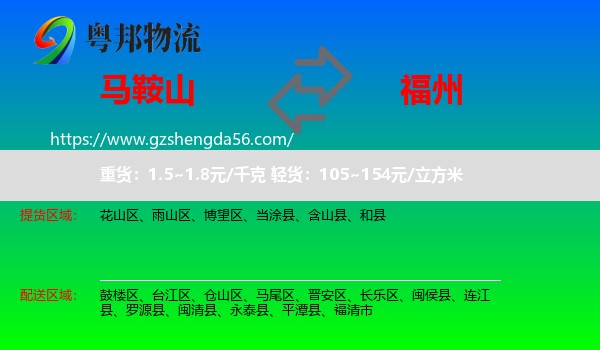 马鞍山到福州专线