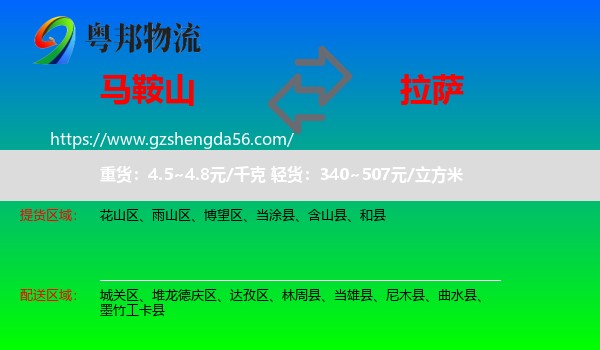 马鞍山到拉萨专线