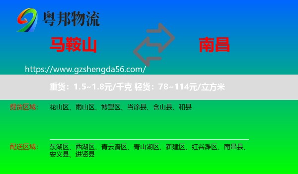 马鞍山到南昌专线