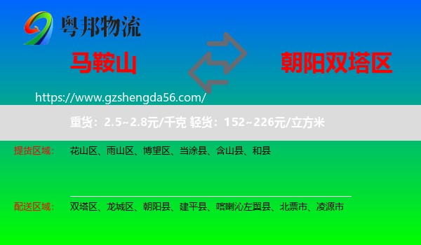 马鞍山到双塔区物流专线