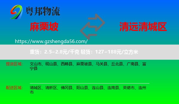 麻栗坡县到清城区物流专线