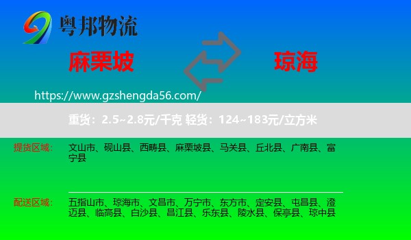 麻栗坡县到琼海市物流专线