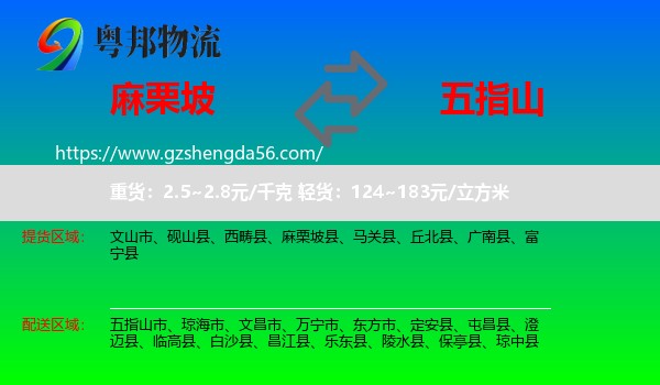 麻栗坡县到五指山市物流专线