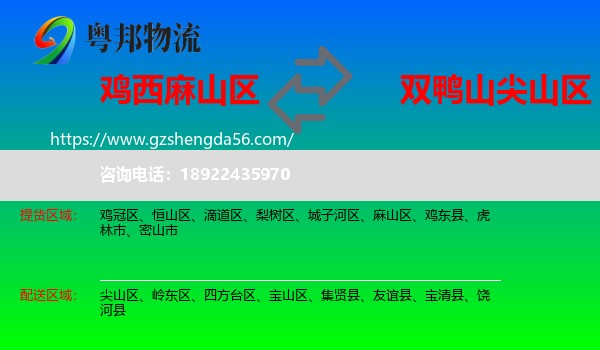 麻山区到尖山区物流专线