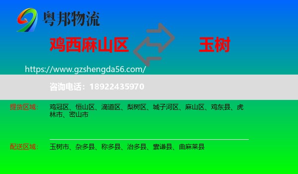 麻山区到玉树物流专线