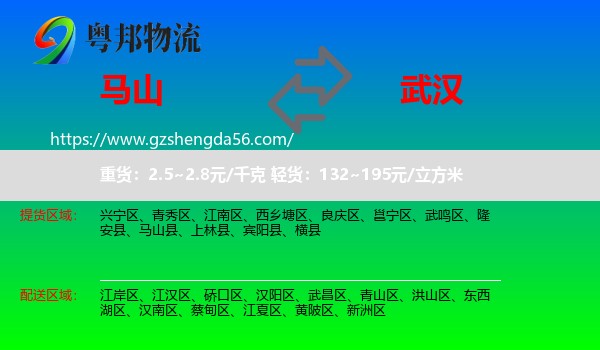 马山县到武汉专线